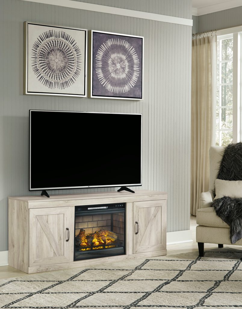 268 - TV Stand w/Fireplace 60"L