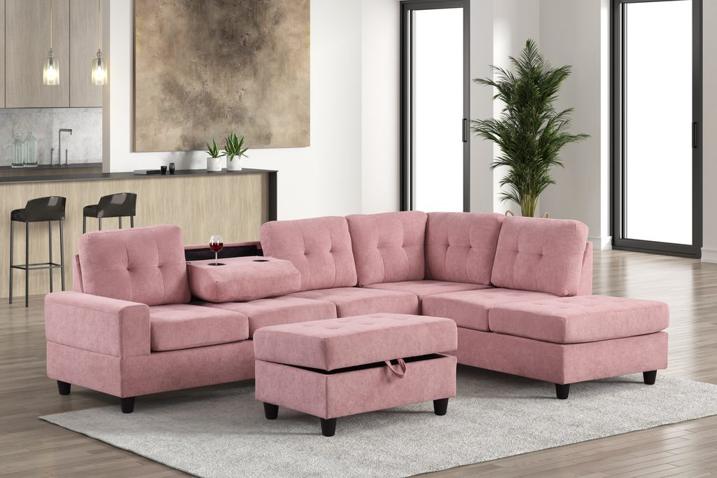 46Heights Reversible Sectional + Ottoman