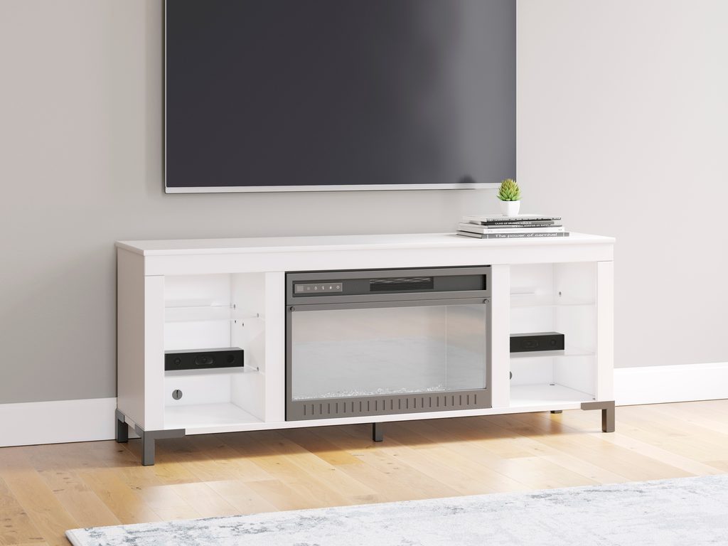 168 - TV Stand w/ Fireplace 59"L (LED Lights)