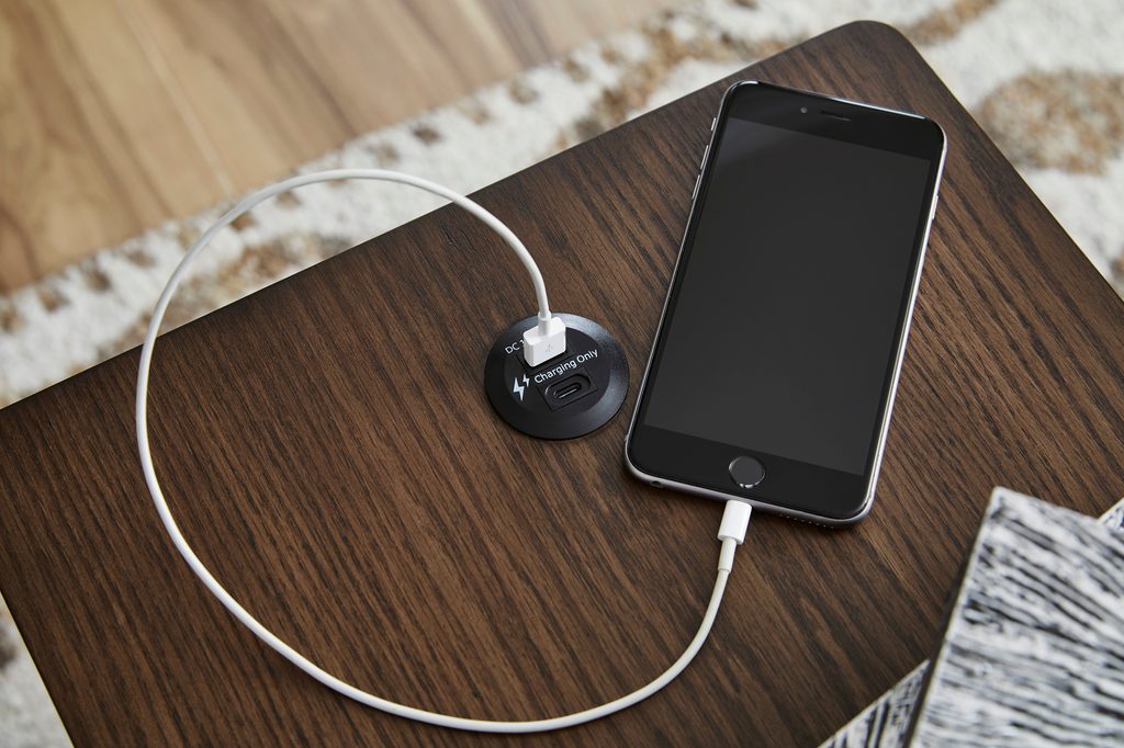 217 - End Table (USB-A / USB-C Ports)